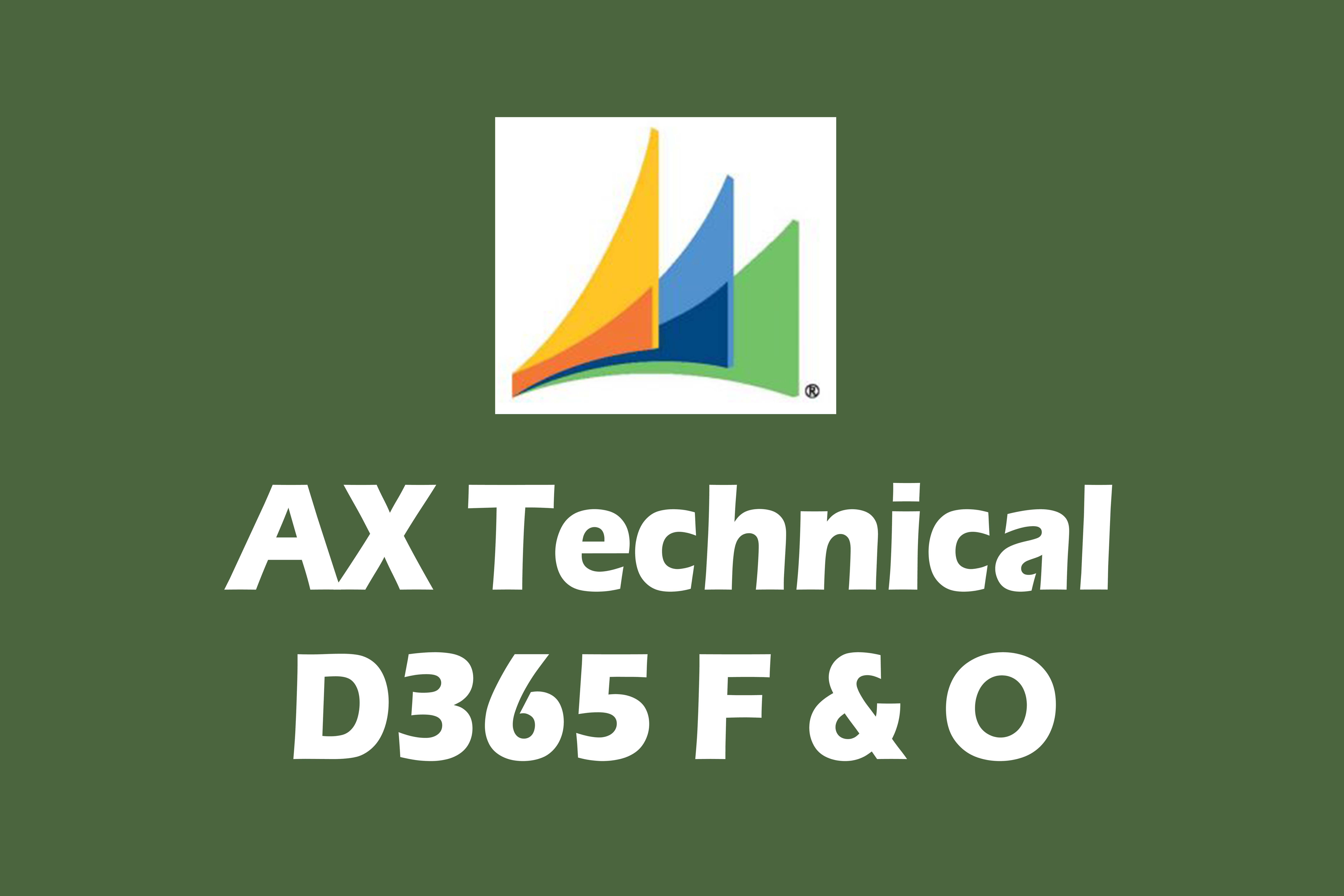 Dynamics ax technical training